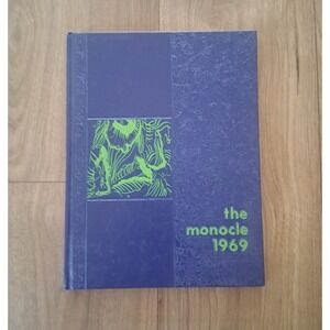 The Monocle 1969‎ High School Year Book Chippewa Falls WI Hardcover Vintage 60s